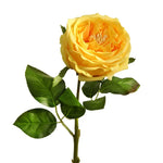 Rose artificielle hydratante 45cm en soie verte