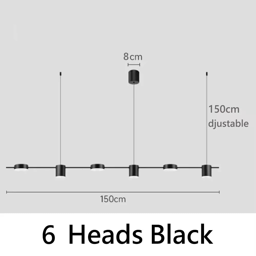 lampe suspendue moderne or câble ajustable flux lumineux 2000 82000 led certification rohs cem