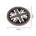 coasters union jack rouge noir blanc antichoc moderne silicium gel