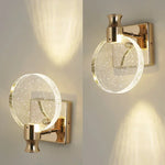 lampe murale moderne or blanc translucide paillettes dorées facile certifiée led 90 260v