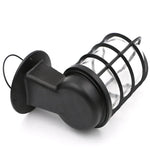 lampe murale industrielle vintage métal noir rouge blanc verre transparent