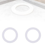 anneaux réparation lampe blancs ronds lisses opaques entretoises rondelles supports joints minimalistes