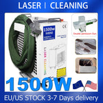 nettoyage laser portable machine rust removal blanc vert jaune industrielle modernisée(buttons handles)