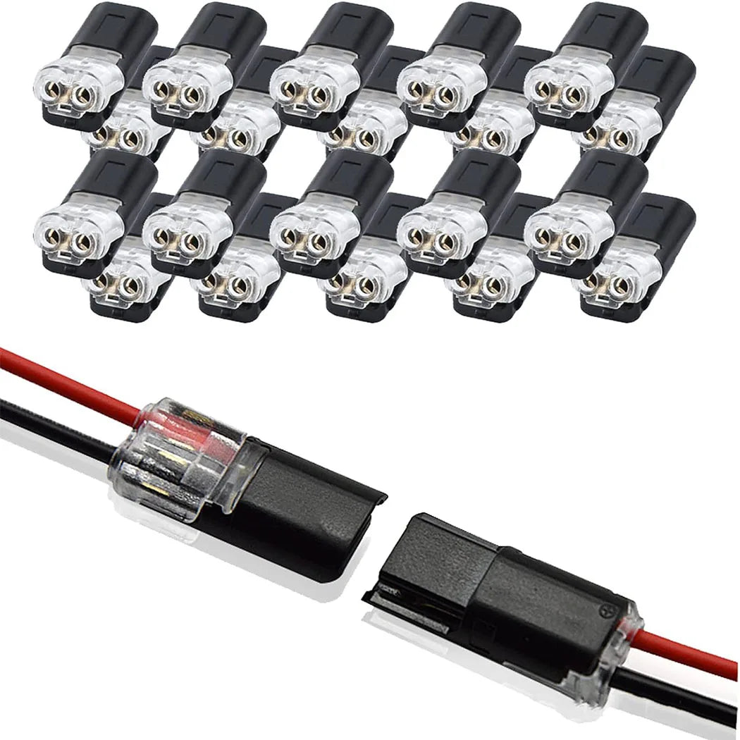 connecteurs câble noir transparent rondelles métalliques pratique led 20pcs 30pcs 40pcs 50pcs