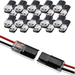 connecteurs câble noir transparent rondelles métalliques pratique led 20pcs 30pcs 40pcs 50pcs