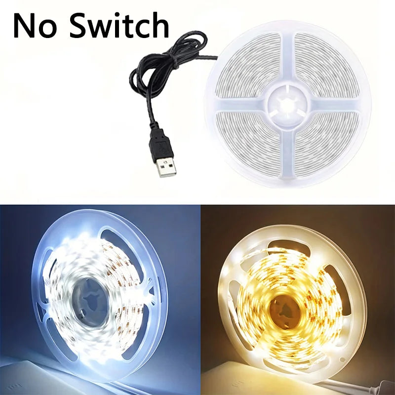 ruban led blanc chaud smd 2835 moderne adhésif cuttable rétroéclairage décoration enceinte usb