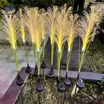 lumière artificielle verte feuilles blanches lumineuses moderne vacancesextérieur decoration solaire ip65 abs led