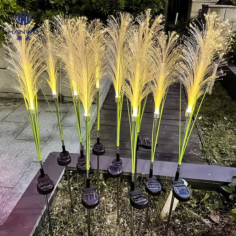 lumière artificielle verte feuilles blanches lumineuses moderne vacancesextérieur decoration solaire ip65 abs led