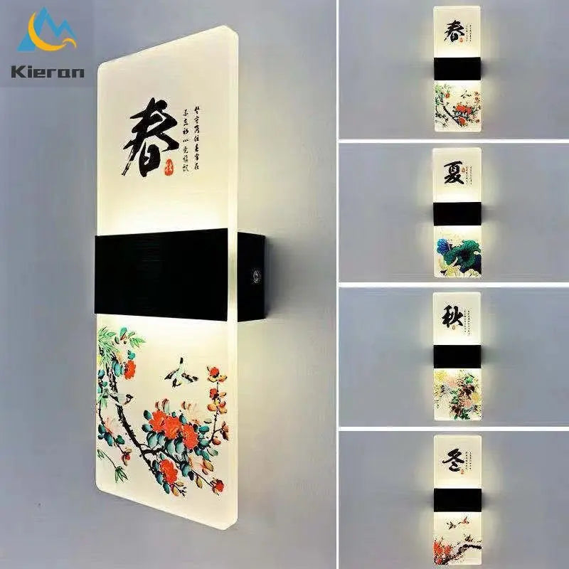 Applique murale installée dans une chambre à coucher avec ambiance chaleureuse