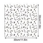 papier autocollant notes musicales blanc noir anniversaire mariage halloween scrapbooking cahier ciseaux stylos