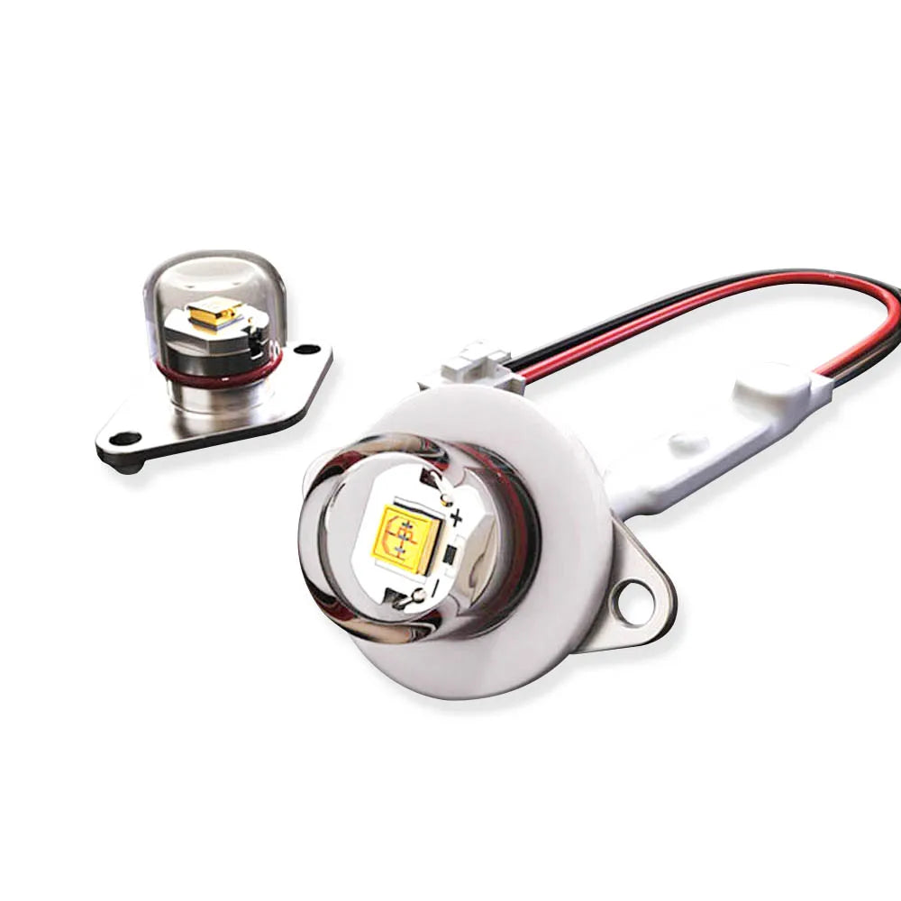 projecteur led uv sterilisation désinfection eau humidificateur verre transparent argenté blanc moderne