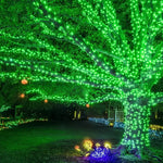 guirlande lumineuse solaire extérieure jardin led vertes étanche décoration fête patio noël