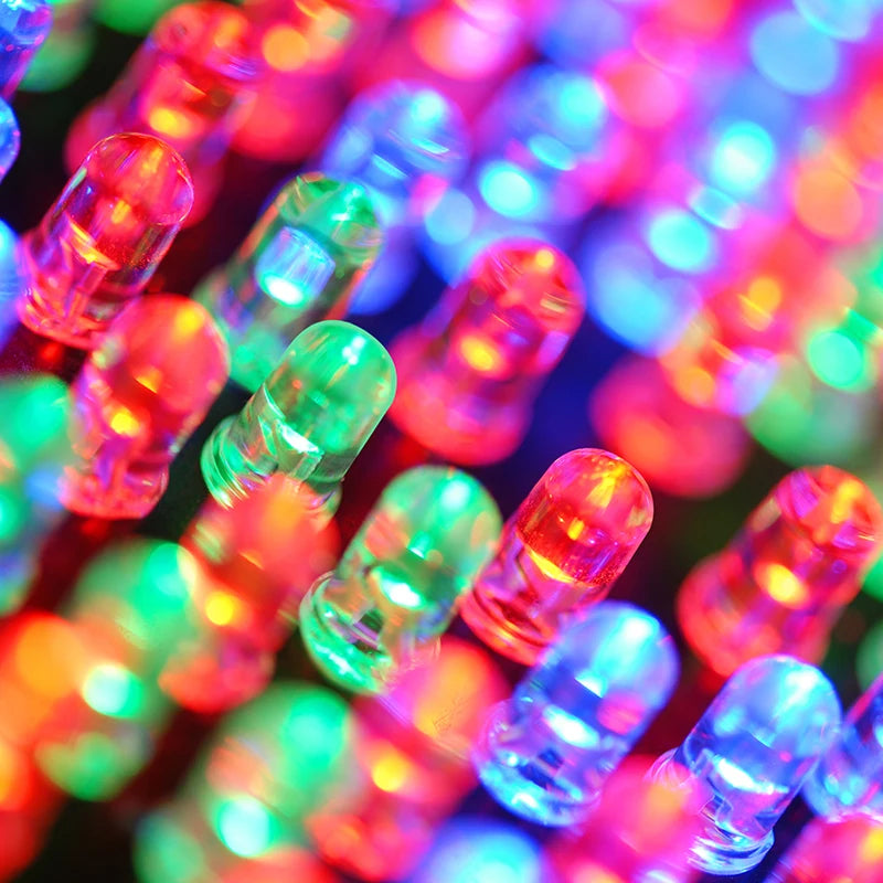 diodes led transparentes vert rouge jaune bleu orange simple utilitaire 20pcs 3couleurs 20pcs 5couleurs