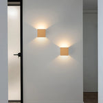 applique murale moderne 6W LED 90 260V aluminium bois naturel doré fixée mur