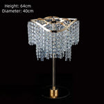 bougeoir or transparent cristal classique luxueux vase table festif party supply