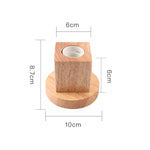 base lampe bois naturel blanc moderne minimaliste fixée E27 câble électrique interrupteur