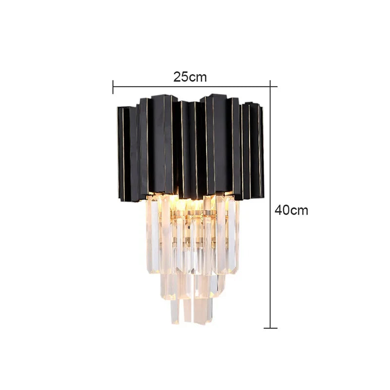 applique murale moderne or transparent tubes horizontaux led 90 260v 249 2000lm chambre salon