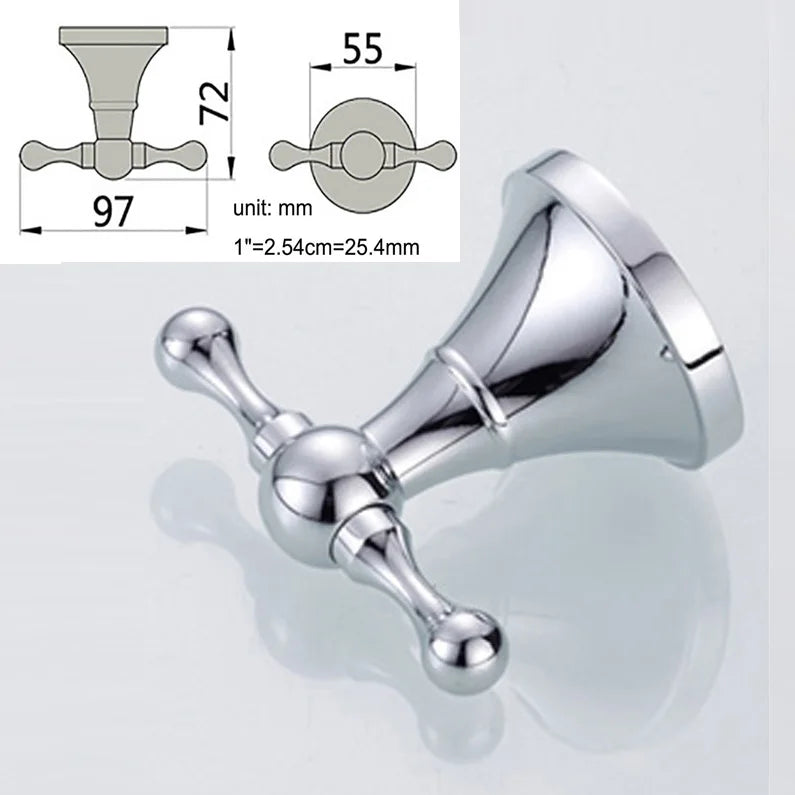 accessoires salle bain chrome moderne porte serviettes papier toilette porte savon élégants fixations vis