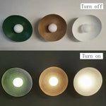 applique murale led doré vert moderne rayures concentriques adhésif flux lumineux 249 2000