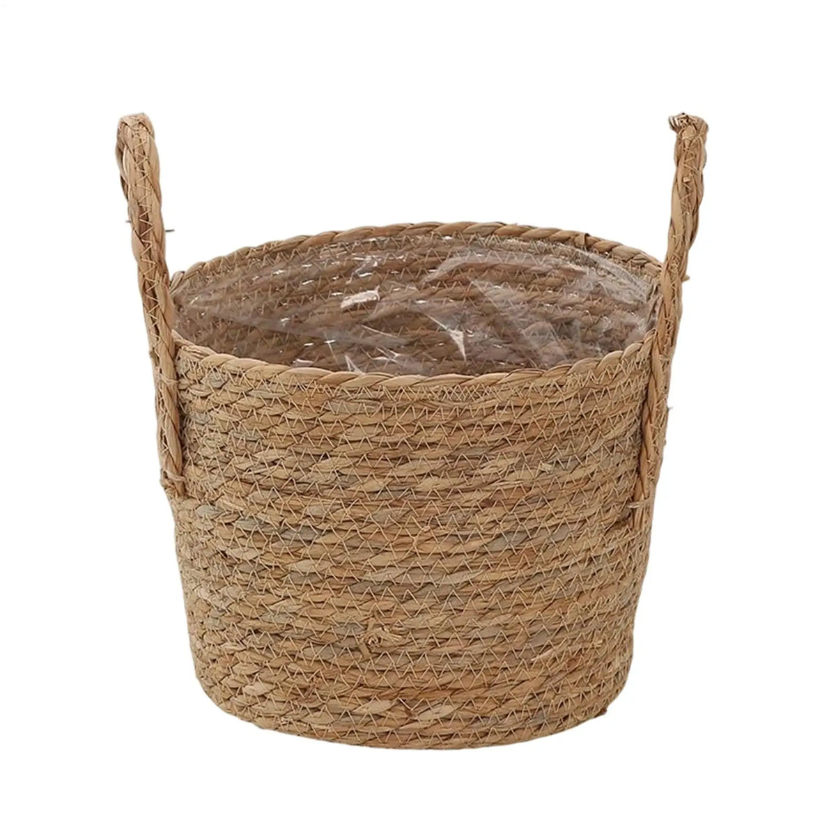 panier plantation paille pot fleurs osier tressé rustique balcon jardin naturel decoration bohème plantes