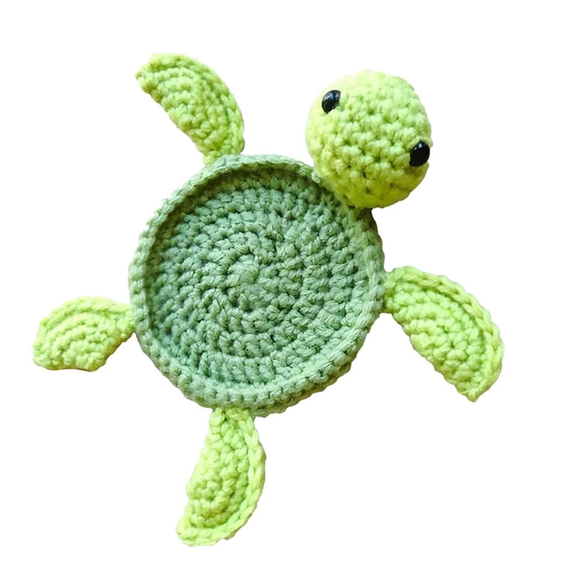 dessous verre tortue vert clair texturé créatif artisanal table deco central