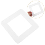 interrupteur mural blanc moderne minimaliste adhésif plat lisse opacité single switch plate covers cool