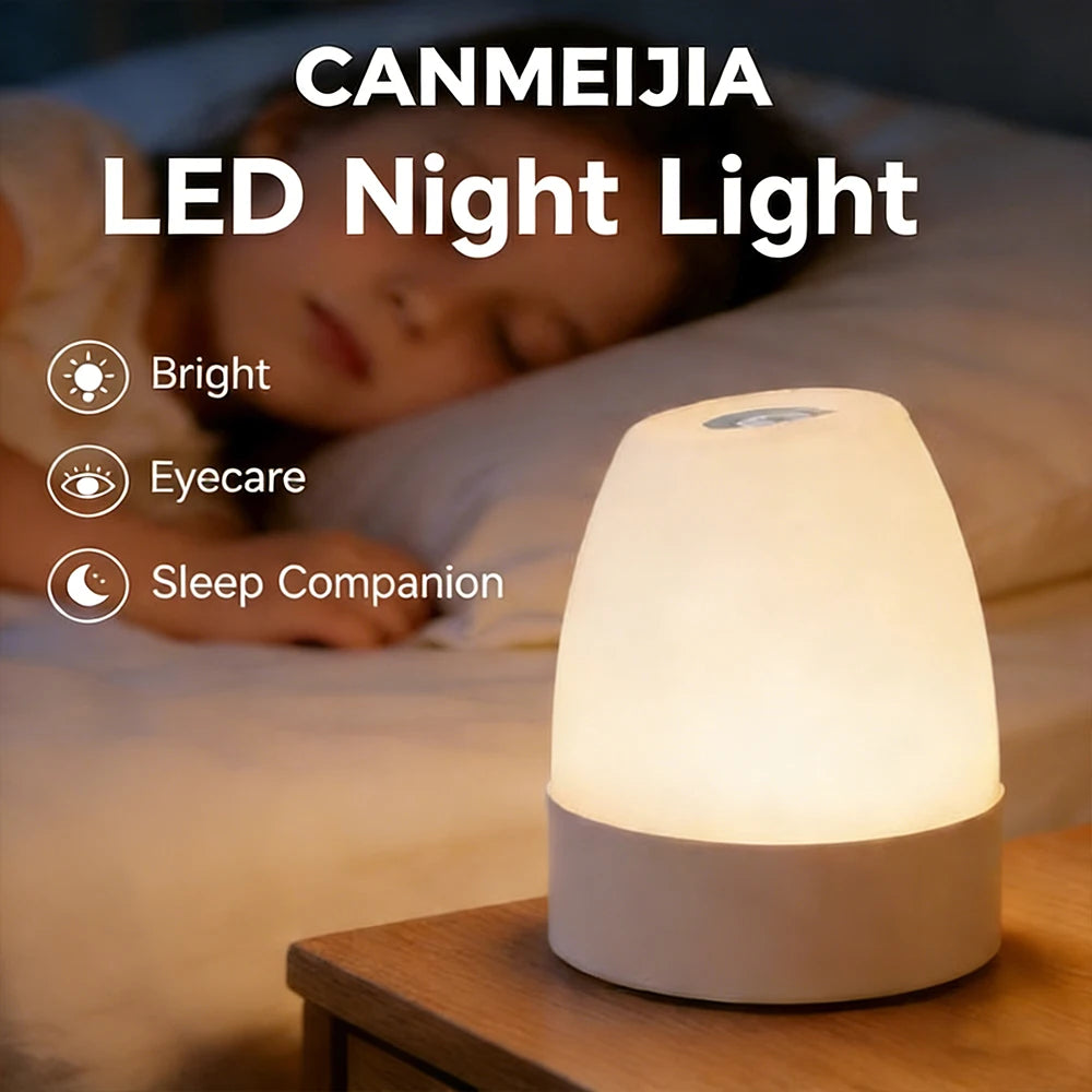 Détail du fonctionnement tactile de la lampe de chevet