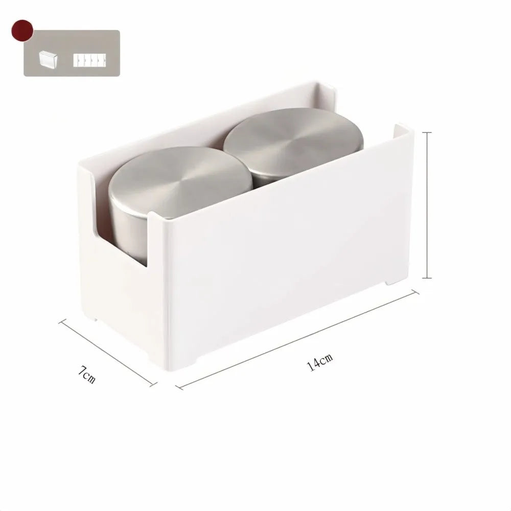 boîte rangement rétractable blanc clips moderne rangement organisation outils cuisine blanc plat minimaliste évolutif