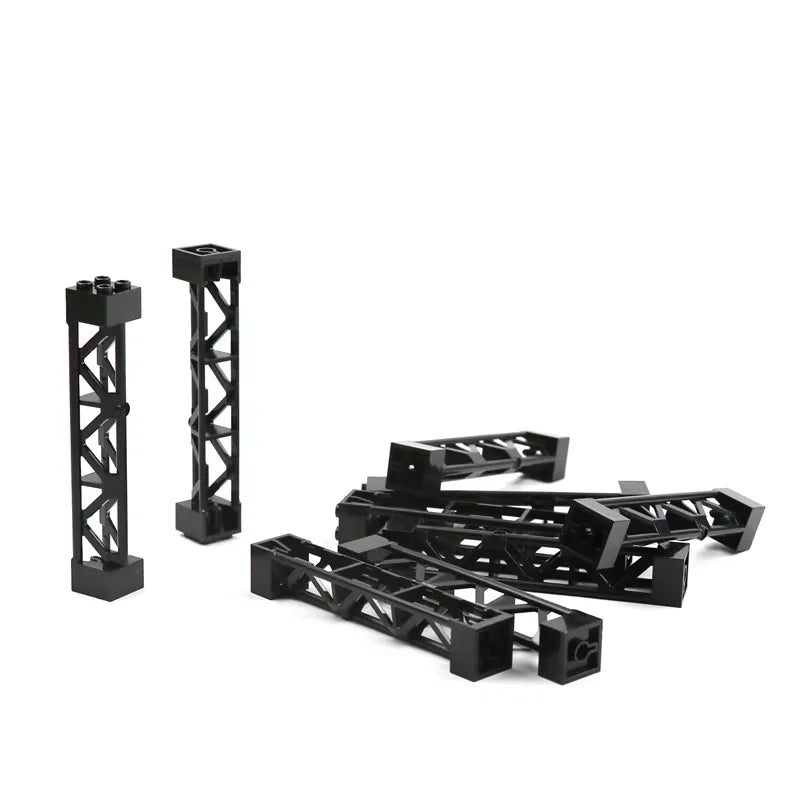 plateaux construction supports structure noir blanc vert gris clips modernes