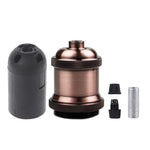ampoule vis e27 bronze noir cuivre argenté texture brossée vintage opacité fixée vis câble