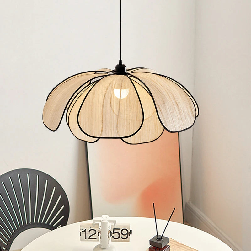 Suspension fleur tissu Ombre Interieur