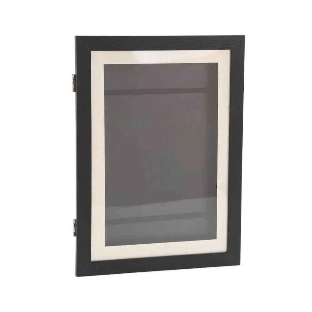 cadre photo bois noir géométrique moderne fixation pouces pouces transparent adulte unisexe