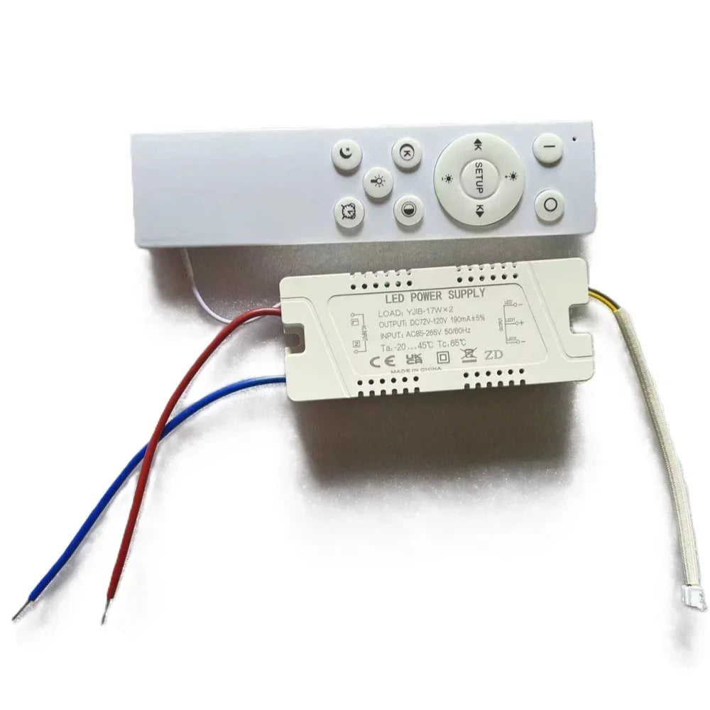 contrôleur led driver blanc moderne écran tactile câbles boutons perforé 05v ac85265v