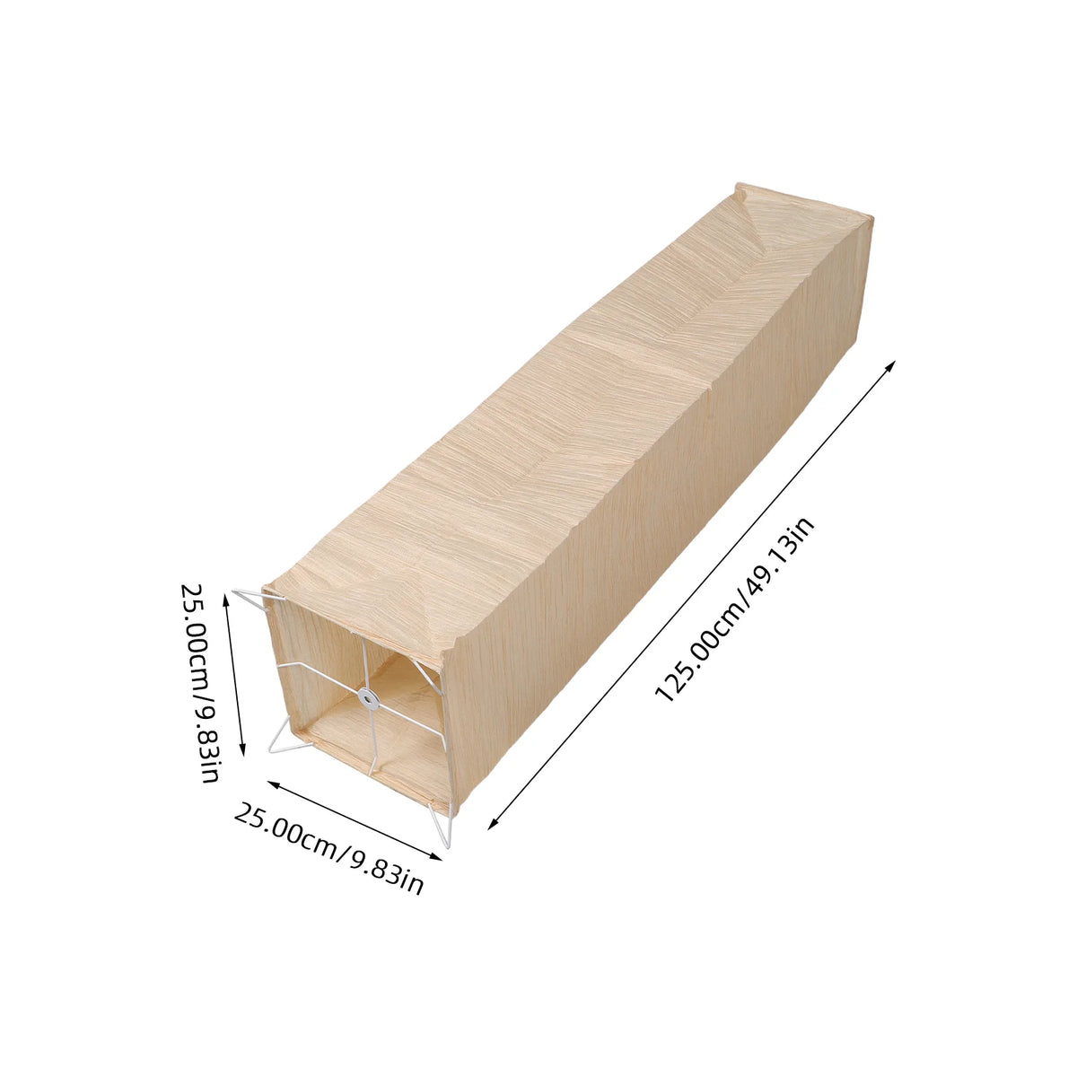 abat jour papier beige rayures modernes élégants clips métalliques doux lumière décoration maison