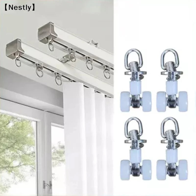 rideaux rouleaux argent blanc modernes anneaux métalliques ensemble vingt opaques chambre maison