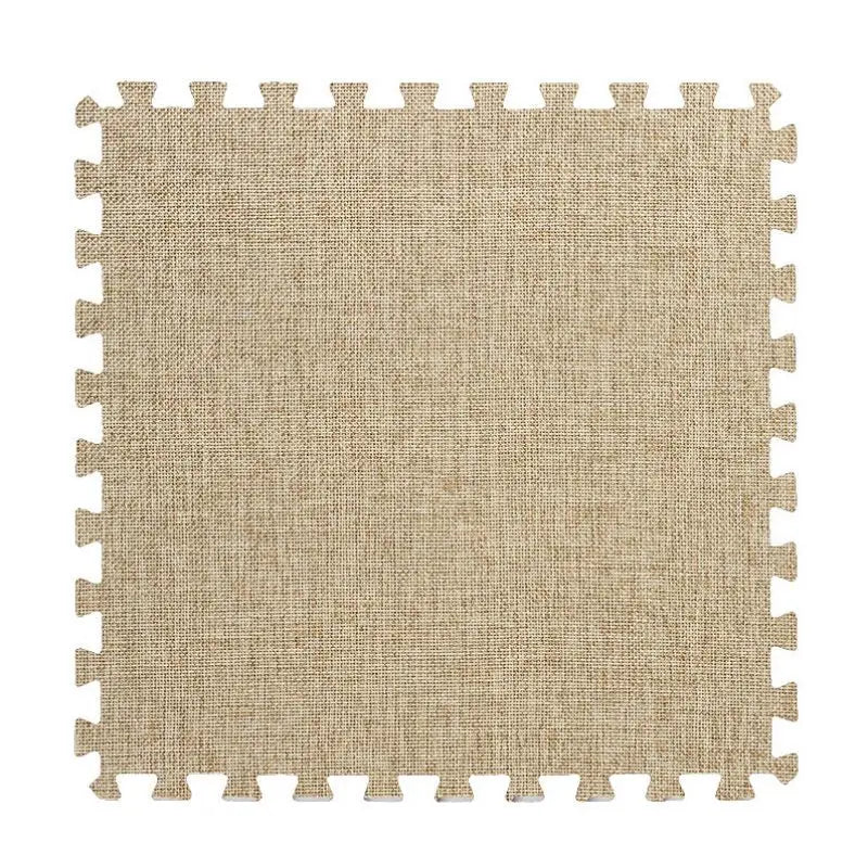 tapis modulable carreaux texturés damier gris beige moderne chambre décoration minimaliste