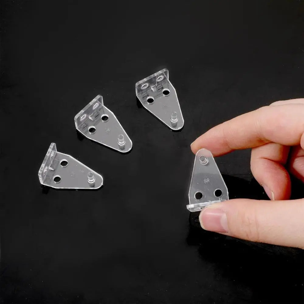 clips rideau transparents modernes durables finition blanche polyester accessoires stores fixations rails intérieurs
