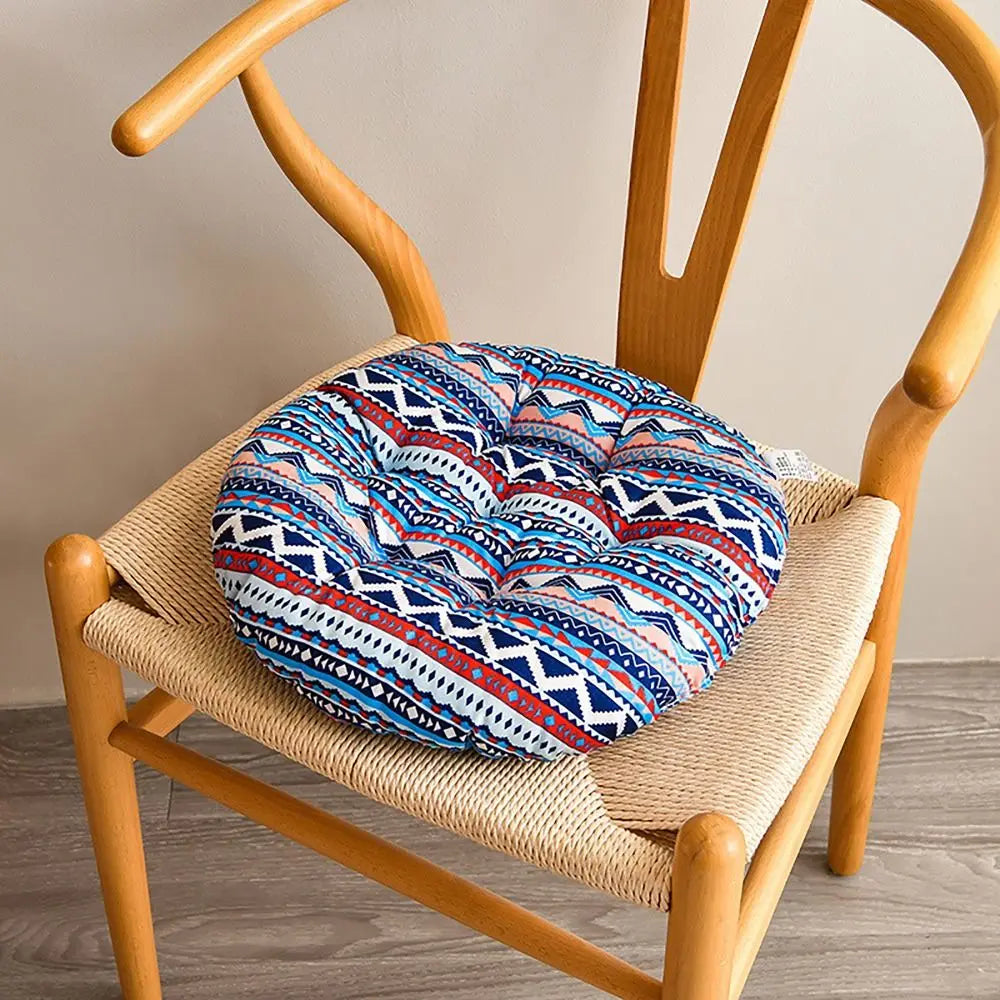 coussin rond antidérapant moderne motif feuilles tropicales ours polaires 40x40cm coton polyester