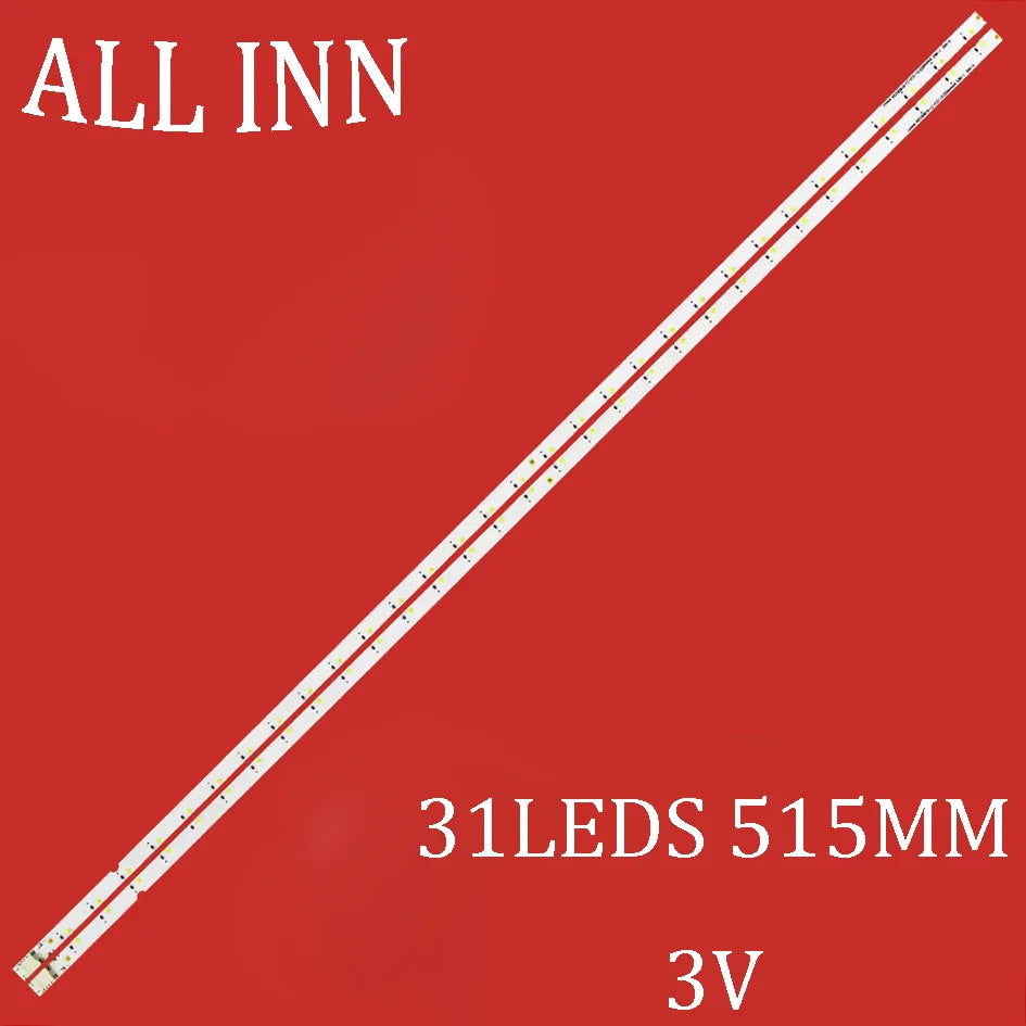 ruban led blanc moderne 515mm clips connecteurs diodes led jaunes 3v