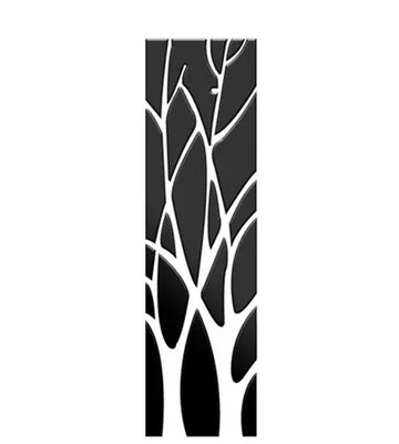 sticker mural acrylique branches stylisées moderne minimaliste blanc gris doré