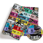 tapis souris informatique coton imprimé personnages animés multicolore pop art moderne
