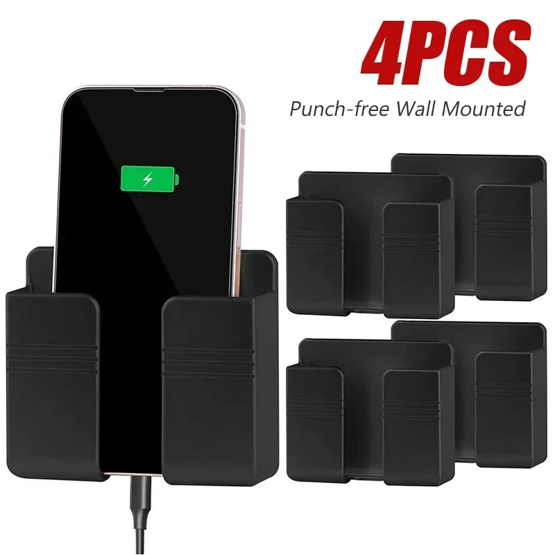 boîte rangement mural blanc moderne adhésif chargeur smartphone télécommande prise usb