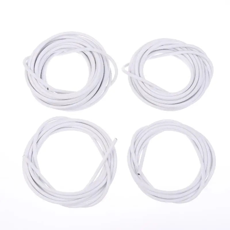 rideaux modernes kit cordon polyester crochets chevilles blanc argenté minimaliste