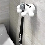 support mural décoratif mickey brosse dents ventouse serviette bijoux blanc noir moderne ludique enfantin