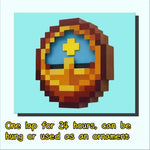 horloge murale minecraft pixelisée blocs couleurs vives décoration maison chambre salon