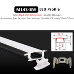 profil led noir blanc moderne 12v certification ul cem lvd rohs led ceiling profile