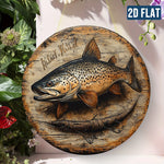 plaque murale bois poisson saumoné 20x20cm occasion anniversaire noël mariageOpaque 3D cordelette déco chambre