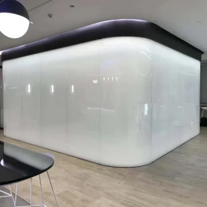 Panneaux séparation blanc opaques modernes protection privée uv diy autoadhésifs