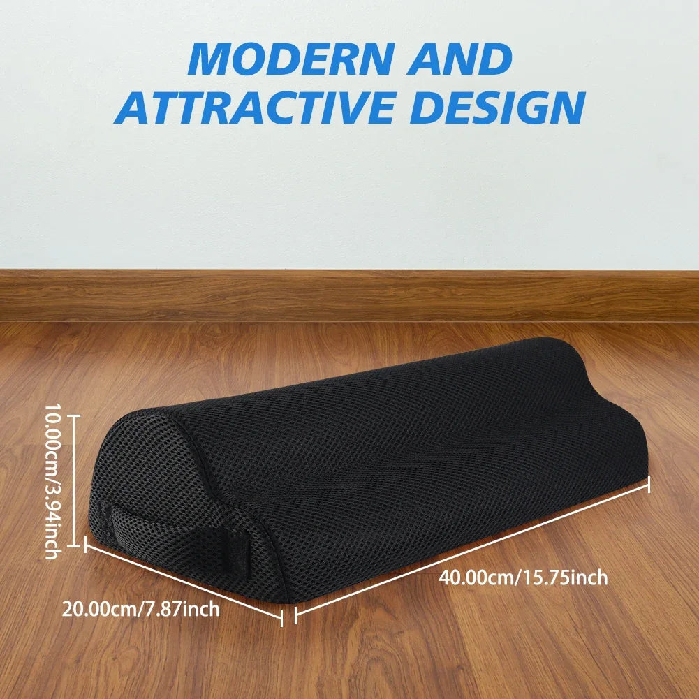 coussin repos pieds noir maille mousse ergonomique moderne maison salon gaming