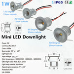 Downlight LED mini 1W 3W argenté moderne grille aluminium câble tissage 3000K 4000K 6000K